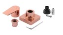 Ver imagem 5 de Kit 2 Acabamento para Banheiro Alavanca Rose Gold Brilhante Registro Chuveiro Padrão Docol