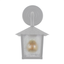 Ver imagem 2 de Kit 2 Arandela Colonial Nina Quadrada Vidro Pontilhado E27 Bivolt Branco