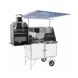 Carrinho Churrasco Cachorro Quente e Lanche com Toldo Cefaz - 1