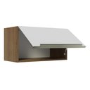 Ver imagem 6 de Armário Aéreo Madesa Lux 60 cm 1 Porta Basculante Rustic/Branco Veludo