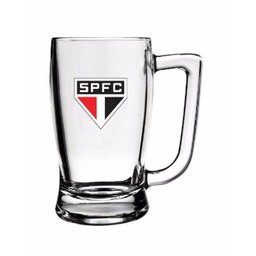 Caneca de Vidro do São Paulo para Chopp Cerveja 340 Ml - 1