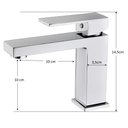 Ver imagem 4 de Torneira Banheiro Bica Baixa Quadrada Cromada