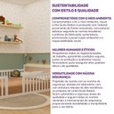 Ver mais imagens de Cama Montessoriana Casal com LED Giulia Rattan Casatema MadeiraOriginals Branco