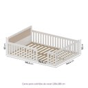 Ver imagem 3 de Cama Montessoriana Casal com LED Giulia Rattan Casatema MadeiraOriginals Branco