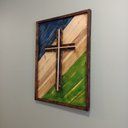 Ver imagem 2 de Quadro Cruz Rústica Cores do Brasil