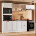 Ver imagem 2 de Cozinha Modulada Olivia 4 Peças com Paneleiro Torre Quente sem Tampo para Pia