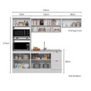 Ver imagem 3 de Cozinha Modulada Olivia 4 Peças com Paneleiro Torre Quente sem Tampo para Pia