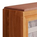 Ver imagem 4 de Sapateira Banco Plenitude Porta Basculante Detalhe Rústico e Prateleira Interna - Nature - Lh Móveis