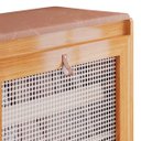 Ver imagem 6 de Sapateira Banco Plenitude Porta Basculante Detalhe Rústico e Prateleira Interna - Nature - Lh Móveis