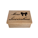 Ver imagem 3 de Caixa Personalizada Meus Lacinhos 100% MDF (17x12x08) MDF CRU