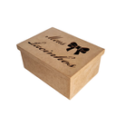 Ver imagem 1 de Caixa Personalizada Meus Lacinhos 100% MDF (17x12x08) MDF CRU