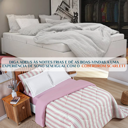 Cobredrom Casal Queen Size Grosso Scarlett 100% Algodao Extra Macio Marin:rosa - 4