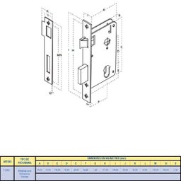 Fechadura Aliança Colonial Externa 3700 104 ZLO - 2