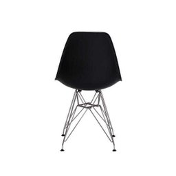 Kit 2 Cadeiras Eiffel Eames Preta Base Cromada - 4