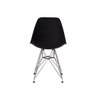 Kit 4 Cadeiras Eiffel Eames Preta Base Cromada - 5