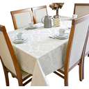 Ver imagem 6 de Toalha de Mesa Jacquard 04 Lug Cozinha Quadrada:marfim
