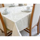 Ver imagem 2 de Toalha de Mesa Jacquard 04 Lug Cozinha Quadrada:marfim
