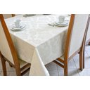 Ver imagem 4 de Toalha de Mesa Jacquard 04 Lug Cozinha Quadrada:marfim