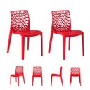 Ver imagem 1 de Kit 2 Cadeiras Gruvyer Vermelho