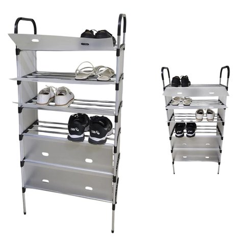 Sapateira Rack 6 Andares Modular Organizacao Sapato Calcado Sandalia Prateleiras Multiuso Resistente