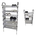 Ver imagem 1 de Sapateira Rack 6 Andares Modular Organizacao Sapato Calcado Sandalia Prateleiras Multiuso Resistente