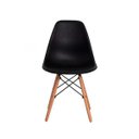 Ver imagem 3 de Kit 3 Cadeiras Eiffel Eames Dsw Preta Base Madeira