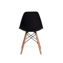 Ver imagem 5 de Kit 3 Cadeiras Eiffel Eames Dsw Preta Base Madeira
