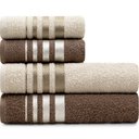 Ver imagem 1 de Jogo de Toalhas de Algodão 4 Peças Banho e Rosto Karsten - Emcompre