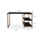 Ver imagem 3 de Mesa Escrivaninha Notebook 120 Cm com 2 Prateleiras Office Star