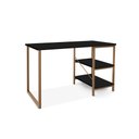 Ver imagem 4 de Mesa Escrivaninha Notebook 120 Cm com 2 Prateleiras Office Star