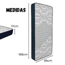 Ver imagem 5 de Colchão Solteiro Espuma D33 17cm Suporte Firme e Confortável