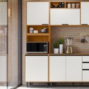 Ver imagem 2 de Paneleiro Duplo 2p 220 Cm 12636 Raven Freijo Off White Pln
