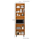 Ver imagem 3 de Paneleiro Duplo 2p 220 Cm 12636 Raven Freijo Off White Pln