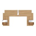 Ver imagem 6 de Cabeceira Casal/Queen com Espelhos e 2 Mesas de Cabeceira 232cm Multimóveis MP4324