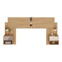 Ver imagem 2 de Cabeceira Casal/Queen com Espelhos e 2 Mesas de Cabeceira 232cm Multimóveis MP4324