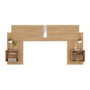 Ver imagem 5 de Cabeceira Casal/Queen com Espelhos e 2 Mesas de Cabeceira 232cm Multimóveis MP4324