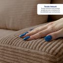 Ver imagem 6 de Sofá Evo 2,70m Molas Ensacadas com Chaise Lounge Esquerda Velourê Marrom Cama Inbox