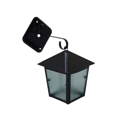 Luminária de Parede Verona em Alumínio Fundido Preta 20x11cm