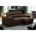 Ver imagem 1 de Sofá Retratil e Reclinavel 3 Lugares Roma Suede