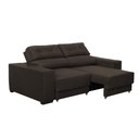 Ver imagem 2 de Sofá Retratil e Reclinavel 3 Lugares Roma Suede
