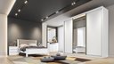 Ver imagem 2 de Guarda Roupa Casal Diamond 3 Portas 8 Gavetas com Espelho Nh Rei de Casa Neve