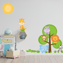 Ver imagem 3 de Adesivo de Parede Infantil Safari Animais Quarto Bebê Criança Decorativo