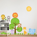Ver imagem 1 de Adesivo de Parede Infantil Safari Animais Quarto Bebê Criança Decorativo