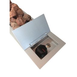 Lareira a Gás Fogo e Art Bella de 90cm Gás GLP com pedras vulcânicas - 4