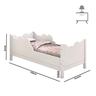 Cama Berço Infantil Mini Cama Cristal:branco/ Rosa - 4