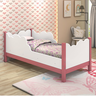 Cama Berço Infantil Mini Cama Cristal:branco/ Rosa - 3