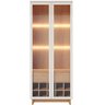 Cristaleira 2 Portas 1 Gaveta Guanabara Off White Freijo CLB - 6
