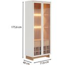 Ver imagem 4 de Cristaleira 2 Portas 1 Gaveta Guanabara Off White Freijo CLB