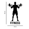 Adesivo de Parede Silhueta Homem Fitness - 2