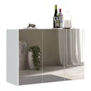 Ver imagem 3 de Aparador Buffet 3 Portas com Espelho Suspenso Vegas Multimóveis MP1012 Branco